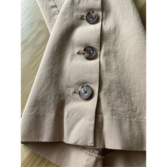 Isaac Mizrahi Live! Stretch Pink Culotte Pants w/ Button Size 2 - Picture 10 of 11